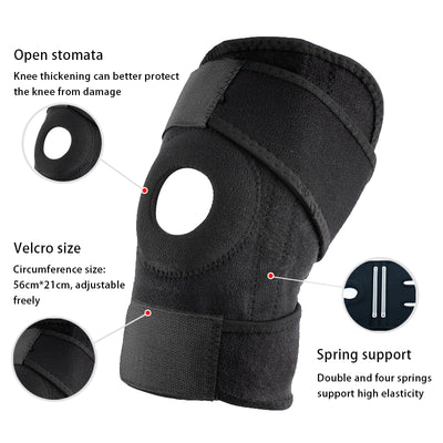 Adjustable Compression Knee Patellar Tendon Support Brace for Men Women - Arthritis Pain, Injury Recovery, Running, Workout